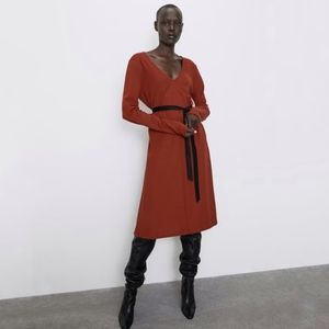 Zara Belted Dress - Small